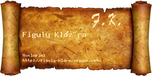 Figuly Klára névjegykártya